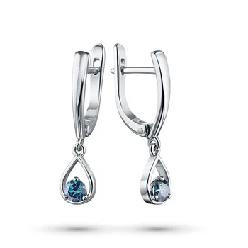 

Earrings in white gold e0901sg04190600