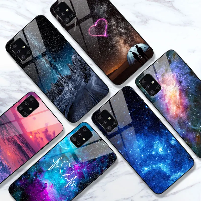 Obtenga esto Para Samsung Galaxy A51 A50 funda de silicona cubierta brillante caso para Samsung A30s A10S A21S A20 A30 A40 A50 A70 A10 A01 A31 A71 caso Jlwje5kLNAB