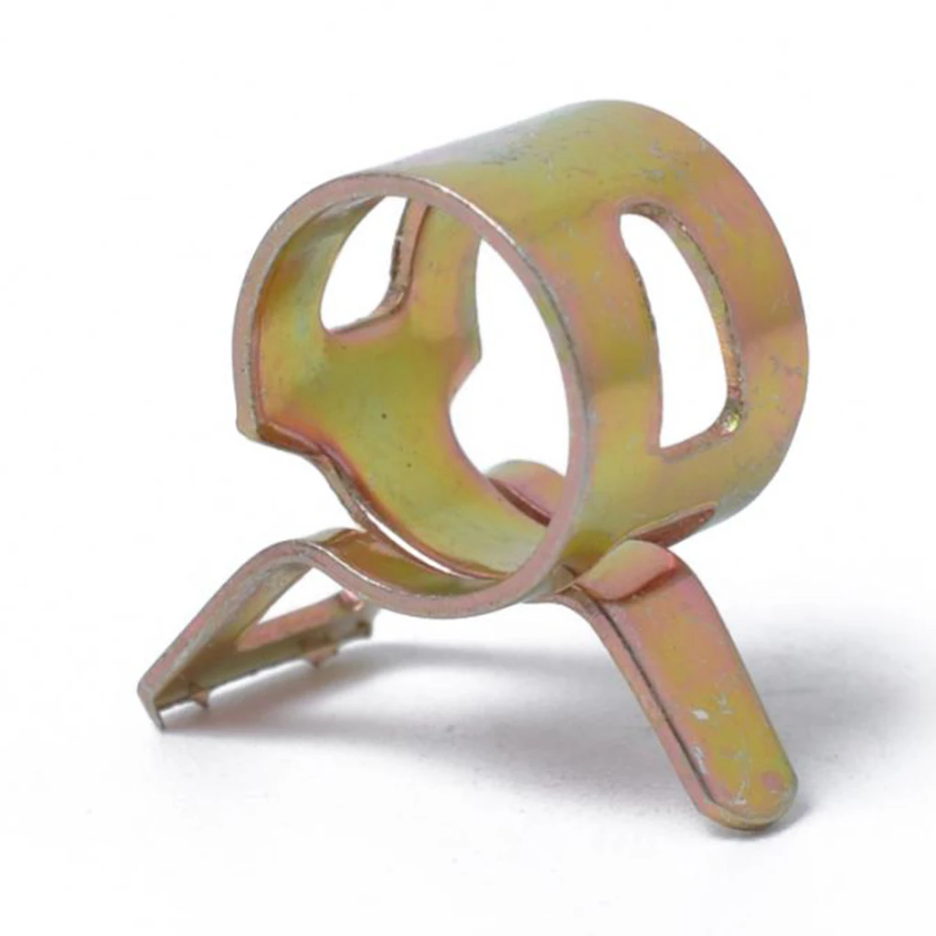 10 Sets Spring Clips Fuel Hose Line Tube Pipe Air Tube Clamps 8mm