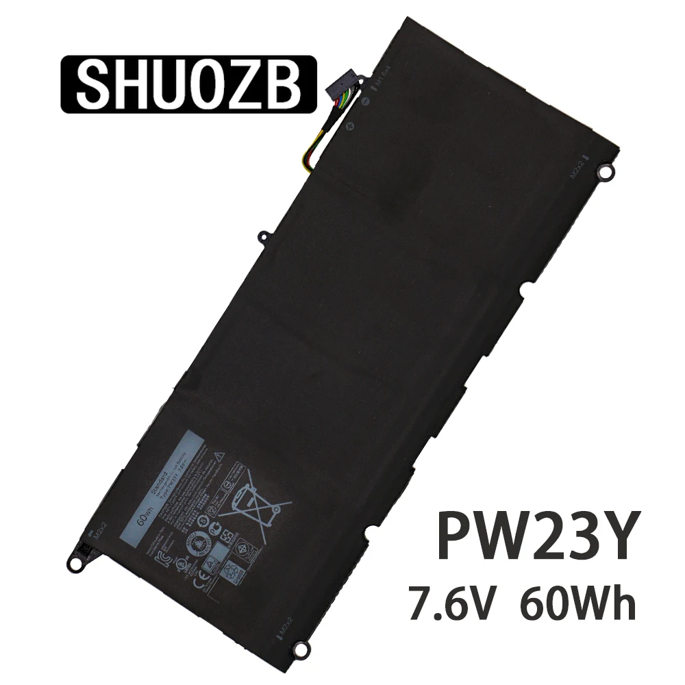 SHUOZB PW23Y Аккумулятор для ноутбука Dell XPS 13 9360 8350 серии D1505 D1505G D1605T RNP72 TP1GT 5K9CP JHXPY DXGH8 7 6 V