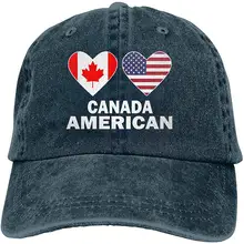 Бейсбольная кепка из денима для взрослых в канадском и американском стиле