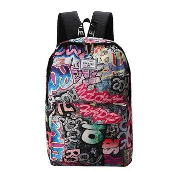 

Hot New Fashion School Bags For Teenagers Candy Waterproof Children School Backpacks Large Oxford Capacity Travel Couple Bag