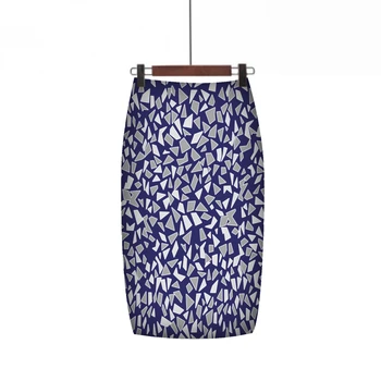 

FroMoaSa Women Spring Autumn Skirt High Waist Print Midi Skirts Green Skirts Vintage Elegant Bodycon Floral Print Midi Skirt