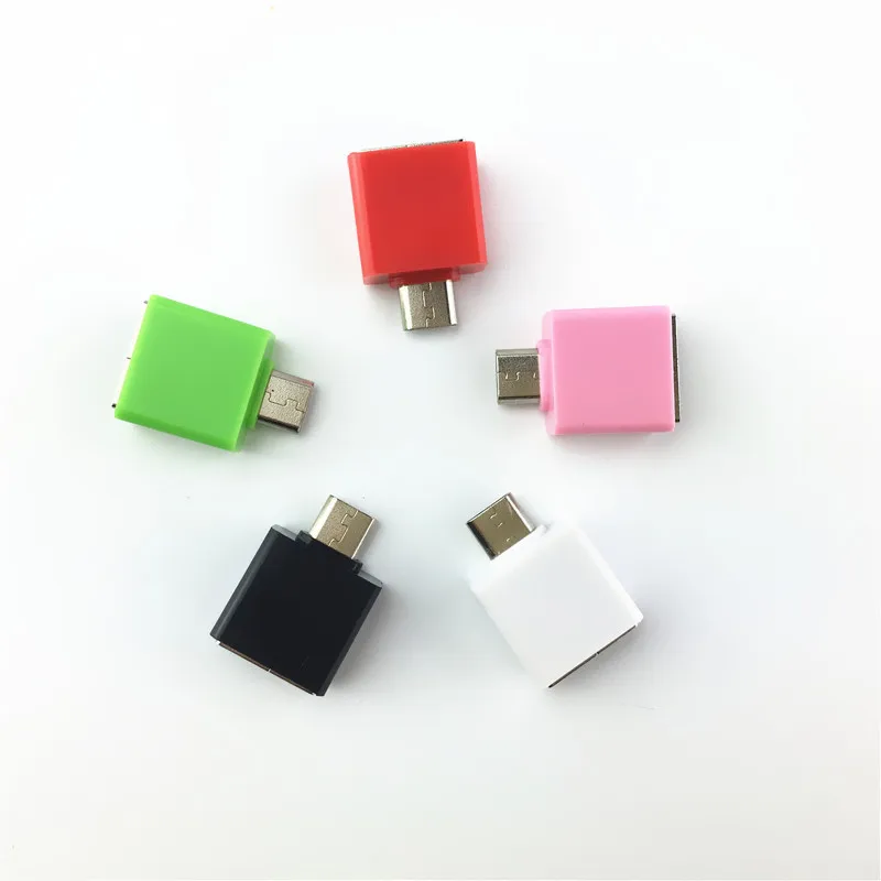 Квадратный Мини OTG USB кабель OTG адаптер Micro USB штекер USB 2,0 Женский конвертер для планшета Android samsung Xiaomi huawei Phone