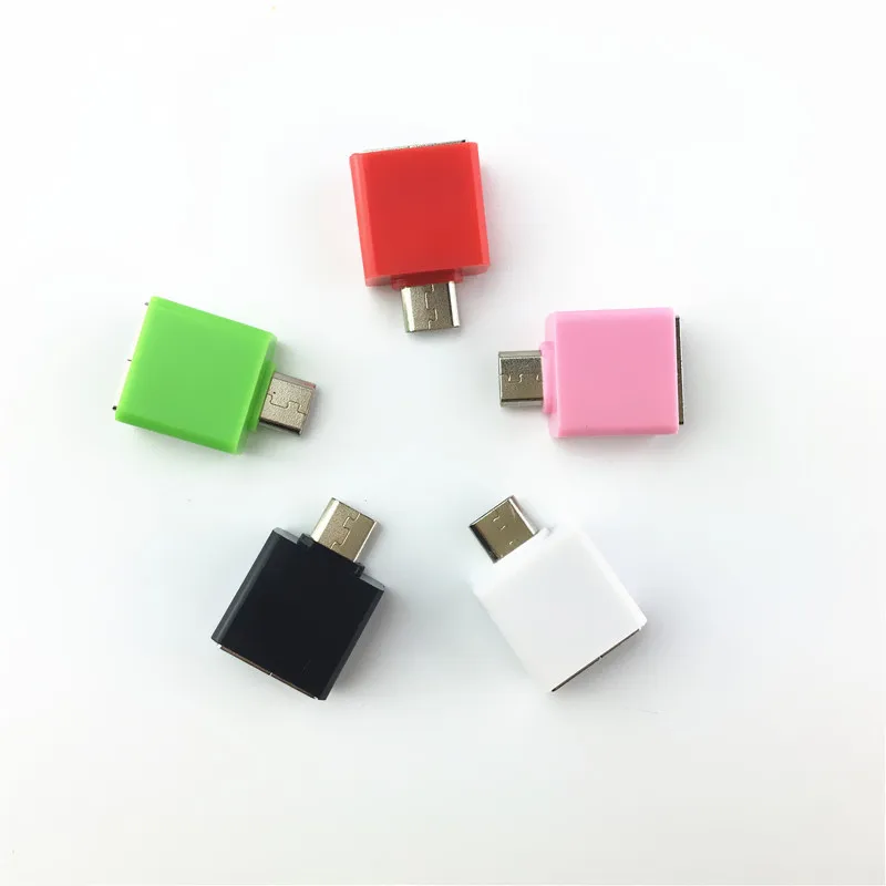 Квадратный Мини OTG кабель USB адаптер Micro штекер на 2 0 гнездо конвертер для планшета