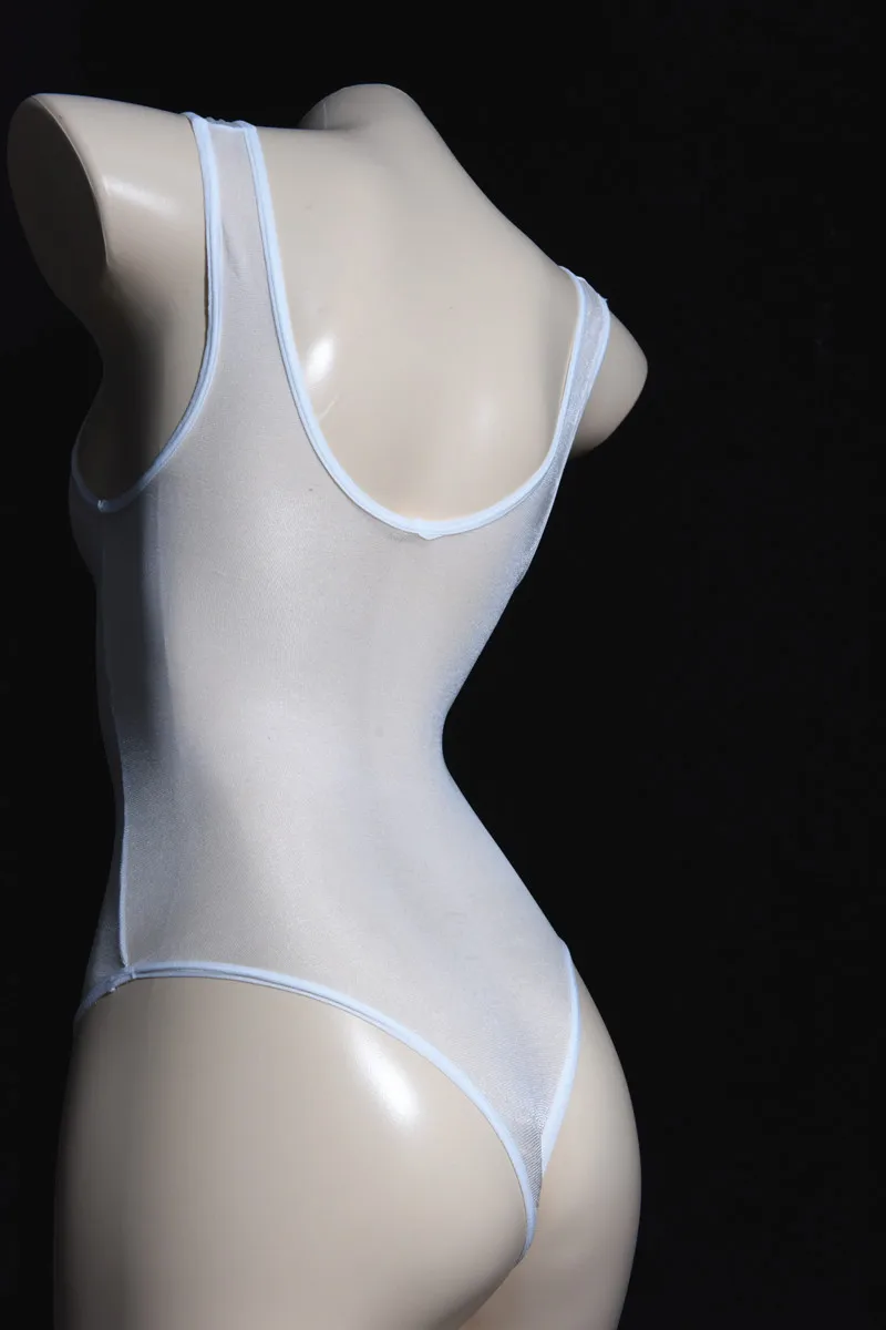 Sexy Men's Shiny Sheer Teddy Bodysuit Bodystocking Glossy Dance Tights Shaping Night Club Sissy Penis Sheath Gay Man Underwear men underwear sexy lingerie
