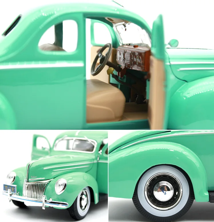 Maisto 1:18 Классическая Автомобильная литая модель машины Модель для Ford Deluxe 1939 литая под давлением модель автомобиля игрушка украшение подарок для человека с коробкой