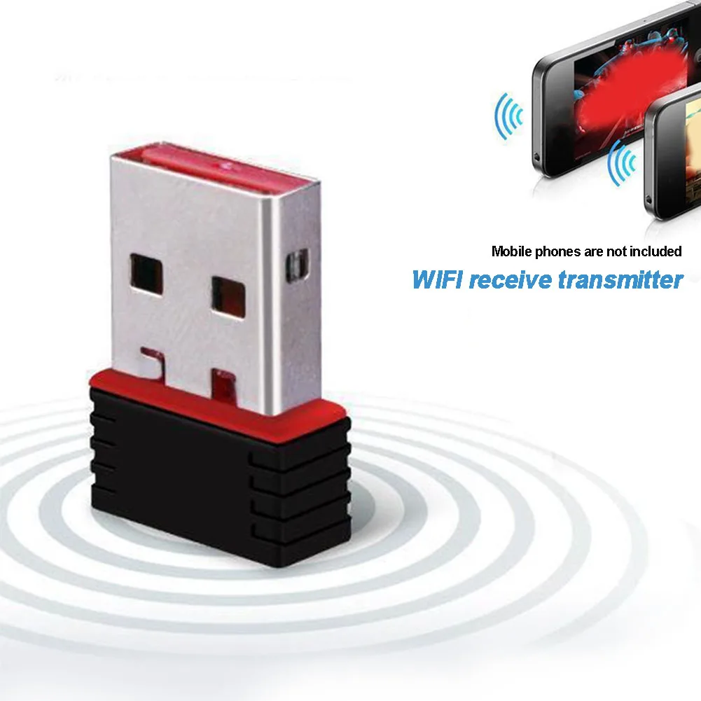 USB приемник для ПК мини 150 Мбит/с беспроводной сетевой карты ключ lan wifi адаптер