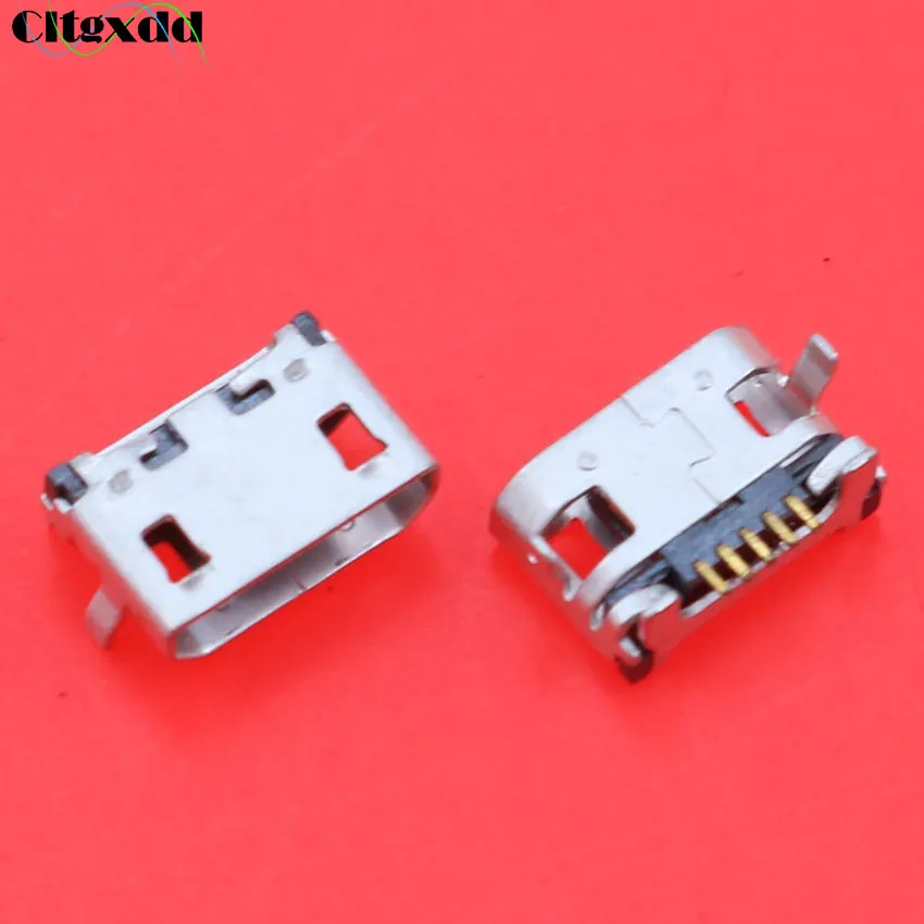 Разъем Micro USB 20 ~ 100 шт. Женский 5-контактный порт зарядки для Lenovo A10-70 A370E A3000 A3000H A5000