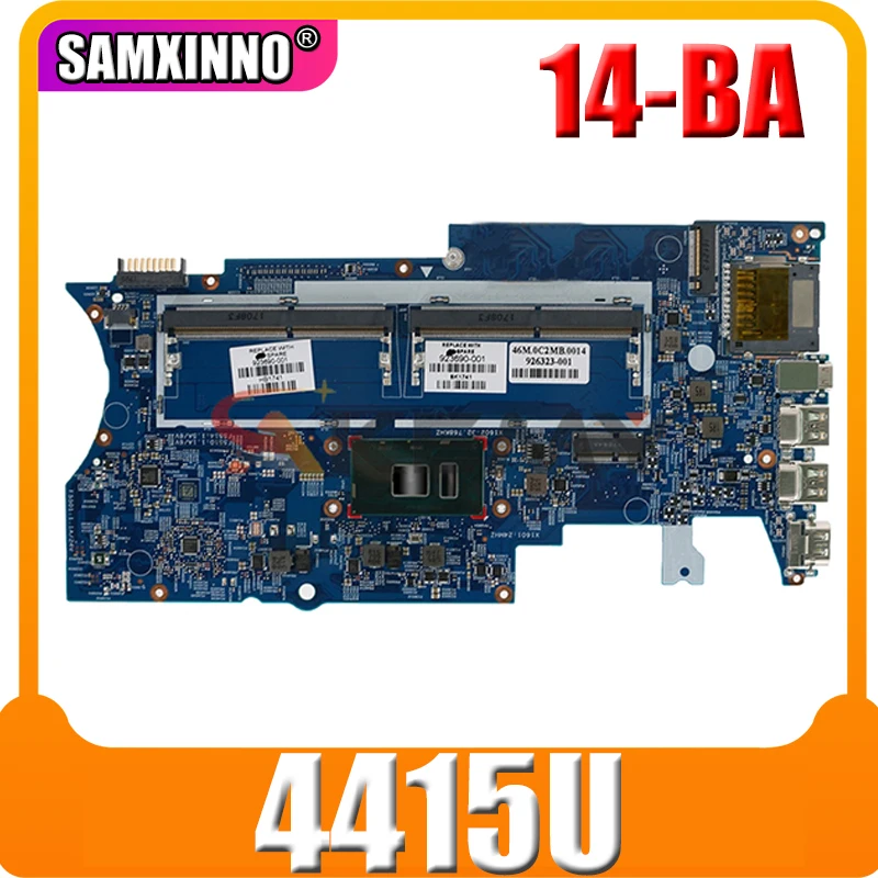 Материнская плата для ноутбука AKemy материнская HP павильон X360 14-BA Core SR348 Pentium 4415U