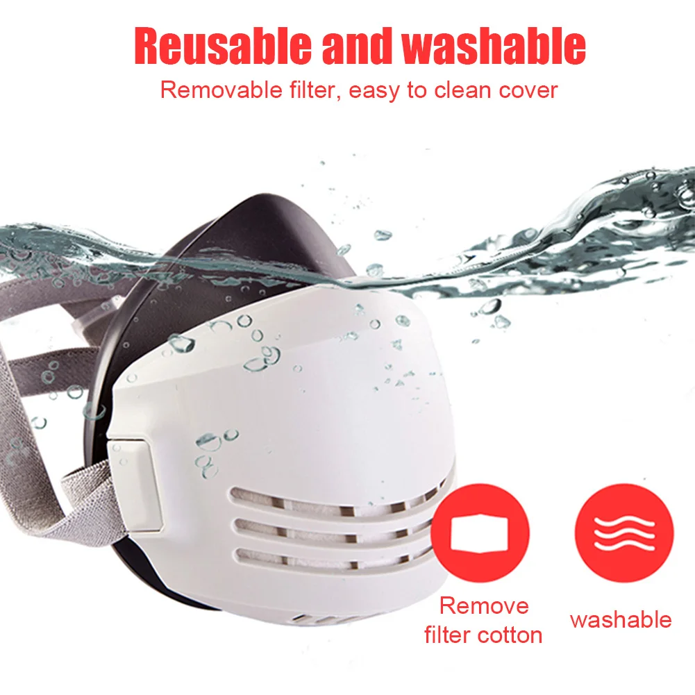 

New Silicone PM2.5 Anti Fog Haze Mouth Mask Washable Reusable Mouth Cover Air Purifying Dust Mask