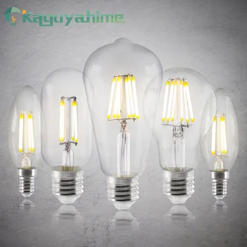 

Kaguyahime E27 Edison LED Bulb 220V E14 LED Retro Edison Lamp G95 Filament Light LED Ampoule Lampara ST64 Edison Bulb Warm White
