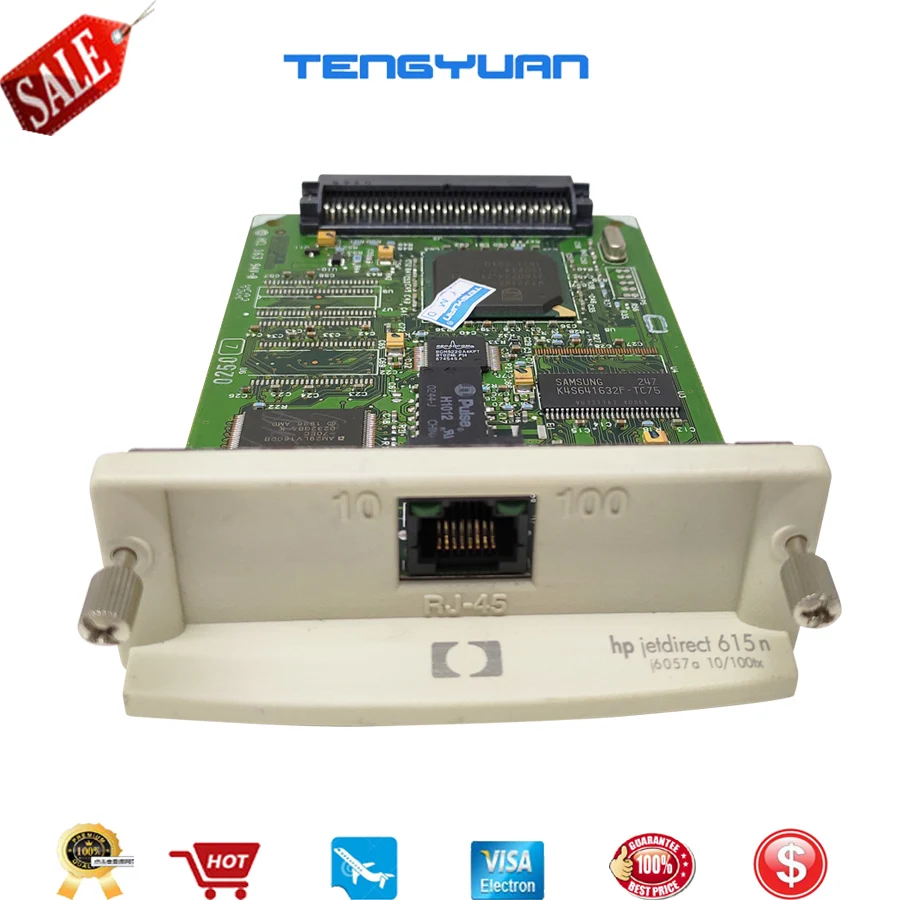 Jetdirect para hp 615n J6057a 10 100tx Ethernet Placa de Rede Servidor de Impressão Interna para hp 500 510 Impressora e Designjet Plotter - Imagem 2