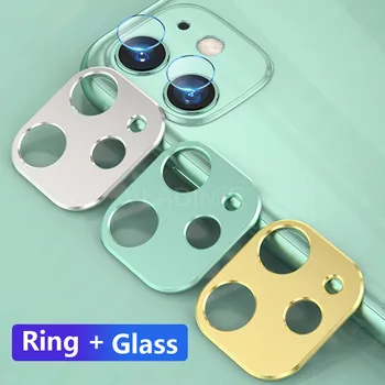 

Funda completa 3D para objetivo de camara de cristal templado + funda protectora de Metal para IPhone 11 Pro Max