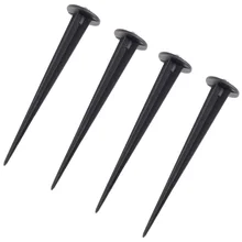 4pcs Practical Ground Spike Lawn Lamp Ground Stakes Useful Landscape Lights Ground Spike for Garden Outdoor Patio Yard with