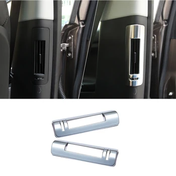 

For Land Rover Discovery Sport 2015-2019 ABS Chrome Pillar B Air Conditioning AC Vent Outlet Molding Cover Kit Trim
