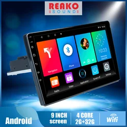 Radio con Gps para coche, reproductor Multimedia Universal ajustable con Android, 9 10 pulgadas, 1 Din, navegador, FM, USB, ESTÉREO