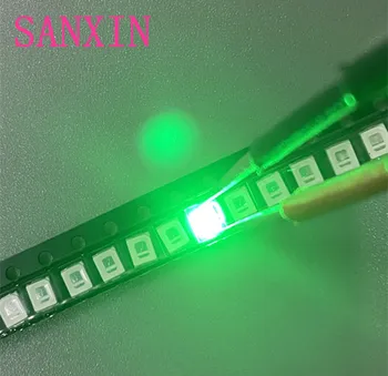 

1000PCS/lot SMD LED 2835 Green 0.2W high bright light emitting diode chip leds 520-525NM