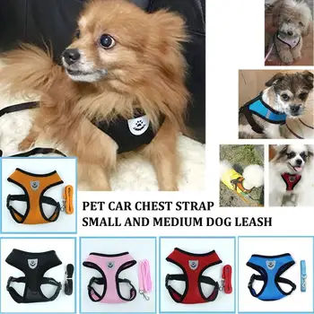 

Adjustable Dog Harness Puppy Pet Dogs Vest Car Running Small Medium Large Padded Adjustable Pet Puppy Dogs Soft Vest