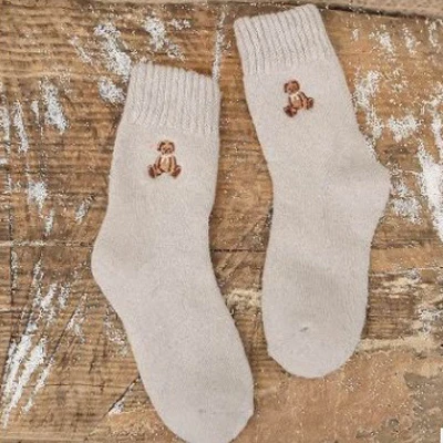 1 пара зимних носков женские толстые теплые цветные коралловые флисовые милые забавные носки женские теплые зимние носки с вышивкой в виде животных - Цвет: Style 2 Grey