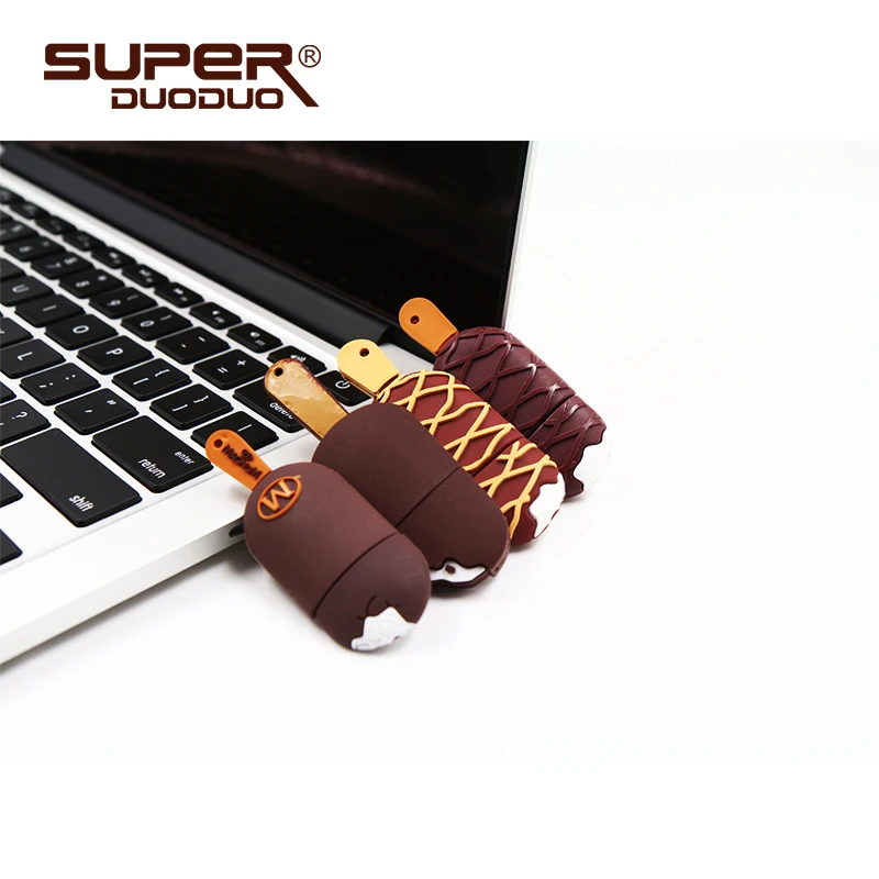 Шоколадный мороженое высокое моделирование usb ручка 128 Гб 64 ГБ 32 ГБ 16 ГБ 8 ГБ 4 ГБ Magnum двойной карамель USB флэш-накопитель карты памяти