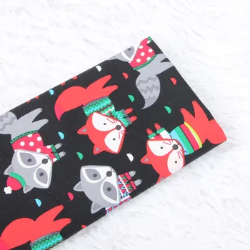 

half meter plain cotton animal print fabric, handmade DIY patchwork garment dress kids cloths CR-126