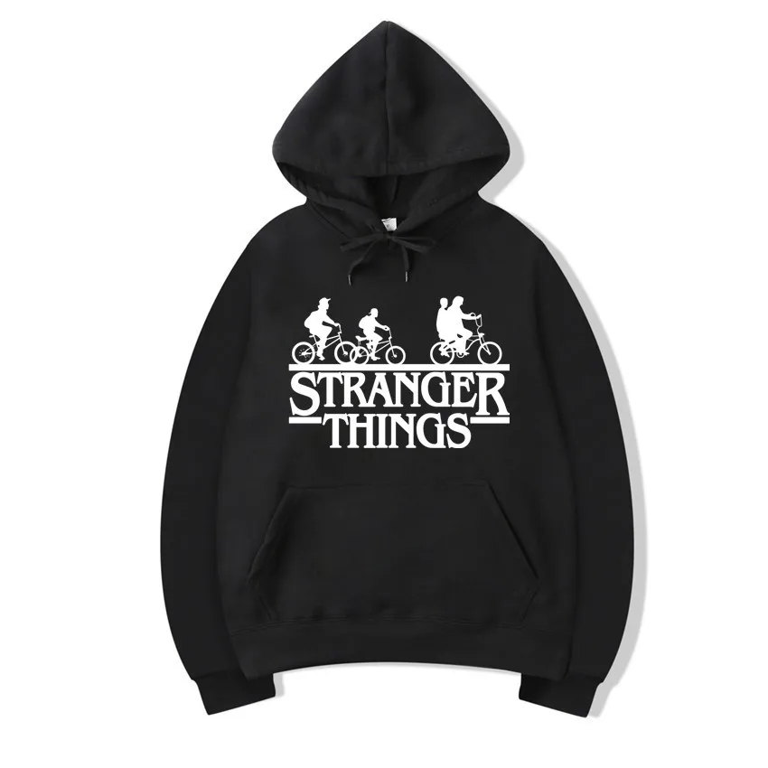 

High Quality Hoodeds Mens Women Faces Stranger Things Print Sweatshirts Fashion Autumn Winter Hip Hop Hoodies Casual Men Brand