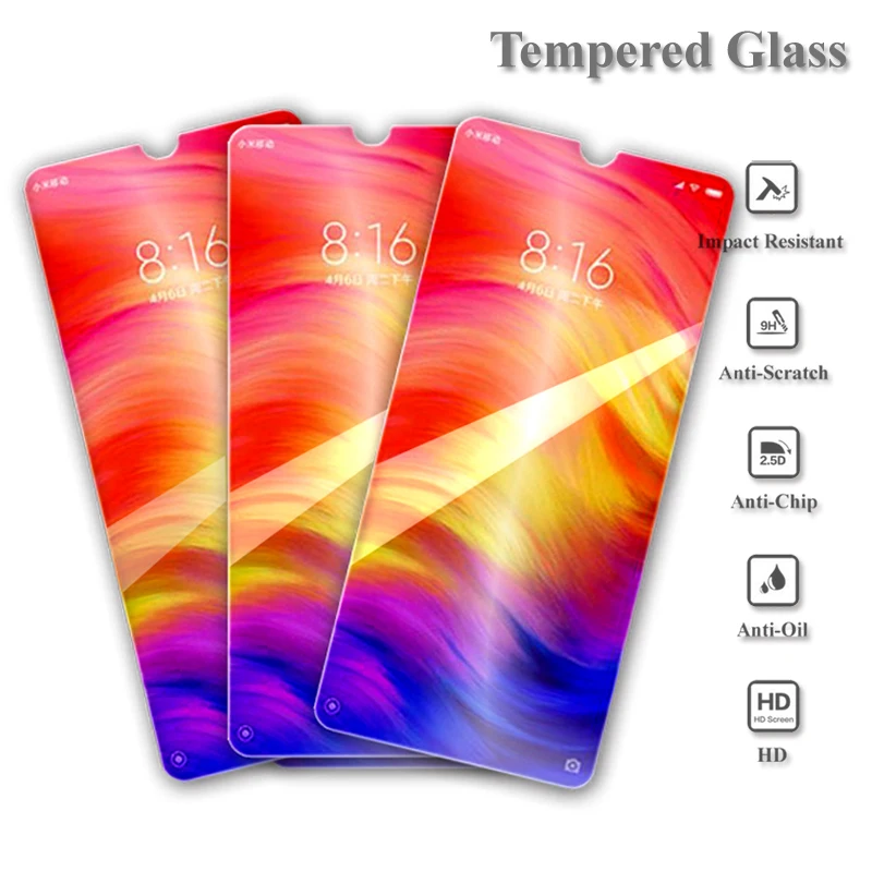 

Tempered Glass For Xiaomi Redmi 8A 7A 6A 8 7 6 Redmi Note 8T Note 7 Pro 6 Note 8 Pro Screen Protector Protective Glass