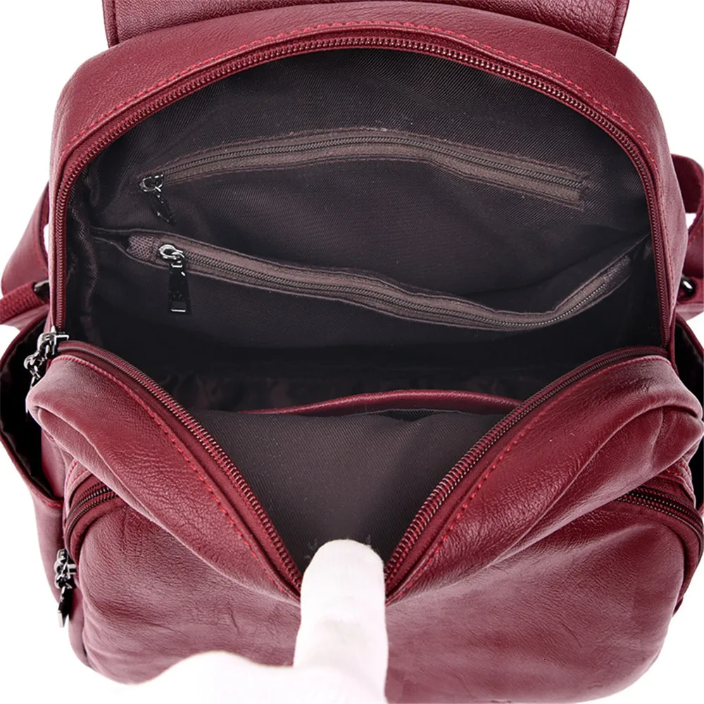Женский кожаный рюкзак Sac A Dos, женский рюкзак, школьная сумка Bckpack для девочек-подростков, рюкзак для путешествий, Mochila Feminina