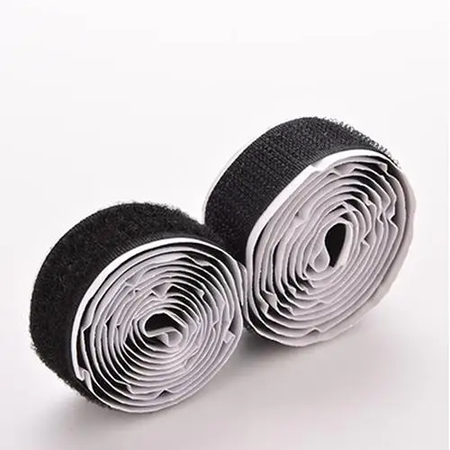 

New 2 rollos/juego 3 pies correa de Nylon gancho bucle autoadhesivo fuerte cinta adhesiva adhesivos y selladores