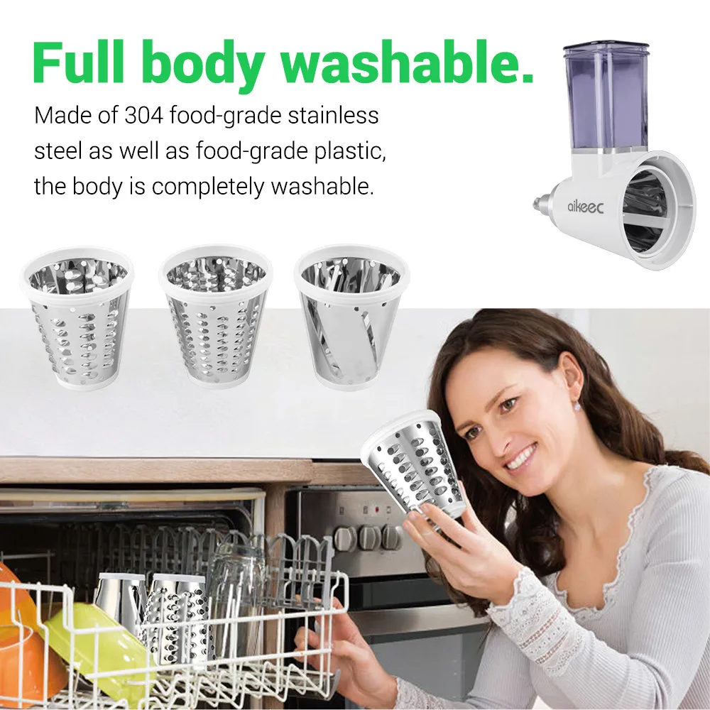 New For KitchenAid KSMVSA Accessories Fresh Food Prep Slicer Shredder Attachment For Kitchen Stand Mixer Make Salad Coleslaw