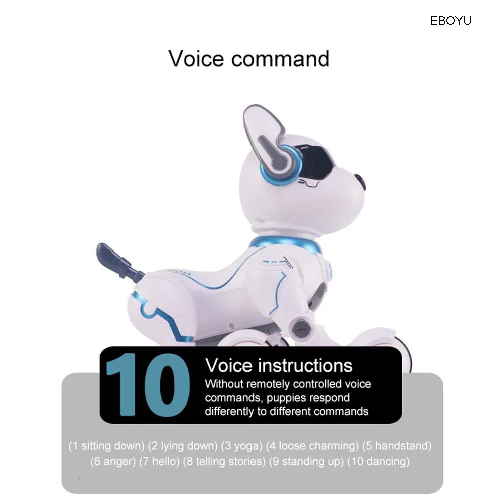Kaufen JXD A001 Smart Reden RC Roboter Hund Spaziergang   Tanzen Interaktive Pet Welpen Roboter Hund Remote Voice Control Intelligente Spielzeug für Kinder
