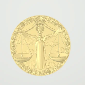 

Libra star zodiac sign relief STL format CNC router engraving carving Aspire ArtCAM Type3 design file