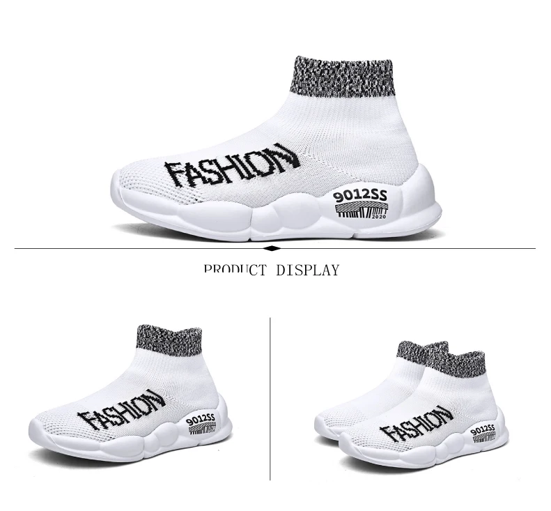 PINSEN 2020 Children Shoes Boys Sneakers Fashion Light Kids Sneakers Mesh Breathable Child Socks Shoes Boys Casual Shoes (8)