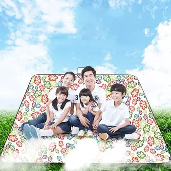 

Portable Foldable Picnic Mat Outdoor Camping Pad Printed Oxford Cloth Waterproof Moisture Proof Mat For Beach Grass Ground