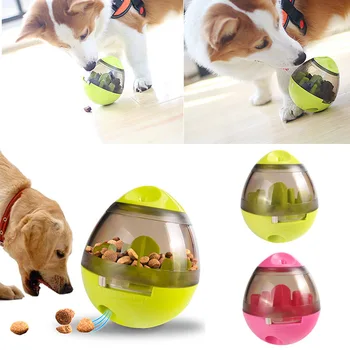

Pet Tumbler Interaction Toy Shaking Food Leak Ball Food Dispenser Dog Toy OCT998