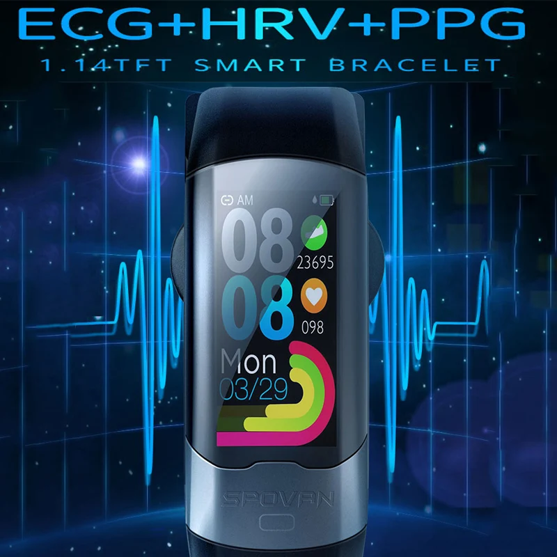 Смарт браслет с шагомером ЭКГ PPG HRV|Смарт-браслеты| |