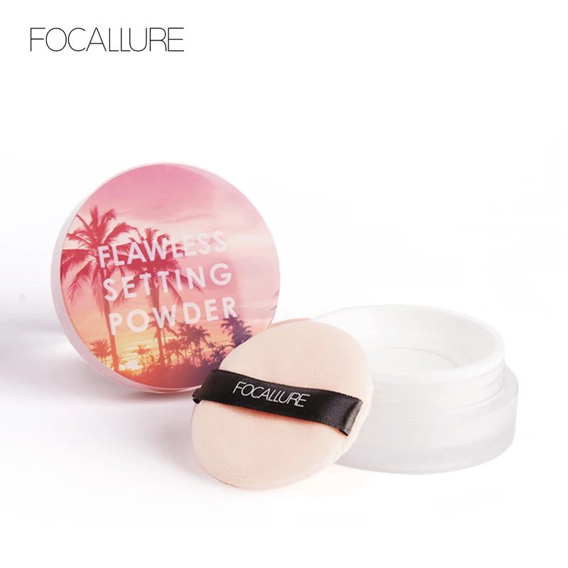 FOCALLURE рассыпчатая пудра для лица макияж с контролем жирности прозрачная консилер