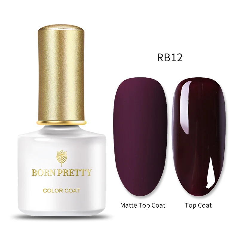 BP-RB12 BORN PRETTY, 60 цветов, Матовый УФ-гель для ногтей, 6 мл, чистый цвет для ногтей, матовое верхнее покрытие, впитывается, Гель-лак для ногтей, маникюрный лак - Цвет: BP-RB12