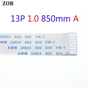 

1pc FFC FPC flat flexible cable type A 1.0mm pitch 13 pin forward Length 850mm 85cm Width 14mm Ribbon Flex 13pin