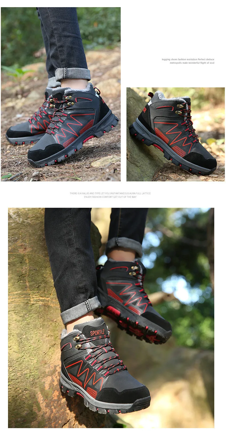 39-46 boots winter Comfortable warm Non-Slip winter men shoes#998MX
