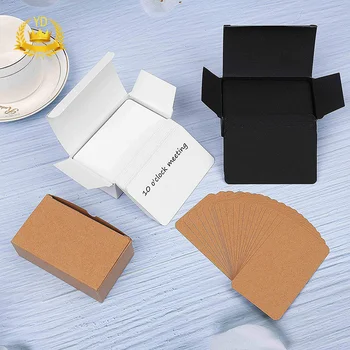 

100Pcs/set Blank White Card Colorful Memory Word Graffiti DIY Empty Card Paper Words DIY Office Graffiti Labels Paper Jams YDHS