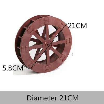 Happyyami 2pièces Roue à Eau Courante Décoration De Roue à Eau -même Roue De Simulation Accessoire De De Mise Accessoire Photo De Remplacement De Fontaine