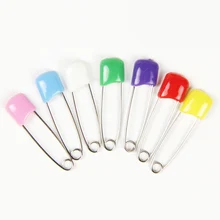 Булавка безопасности 1 шт. для детской одежды брошь из нержавеющей стали ткань нагрудник случайный цвет не легко падение