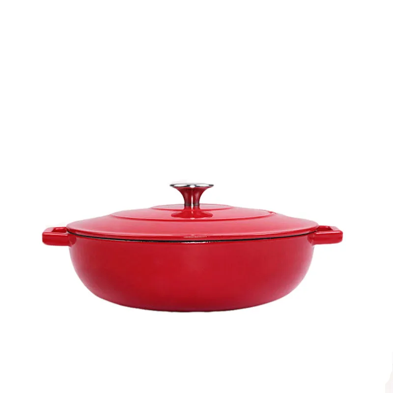 25CM-Cast-Iron-Enamel-Seafood-Stew-Soup-Pot.jpg 25 Cm -Es Öntöttvas Zománc Tenger Gyümölcsei Pörkölt Leves Edény - Image 3