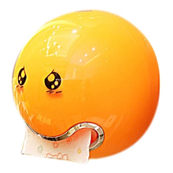 

Ball Shaped Cute Tissue Box Bathroom Toilet Waterproof Paper Box Creative Smile Face Roll Paper Holders Kitchen Toilet Supplies