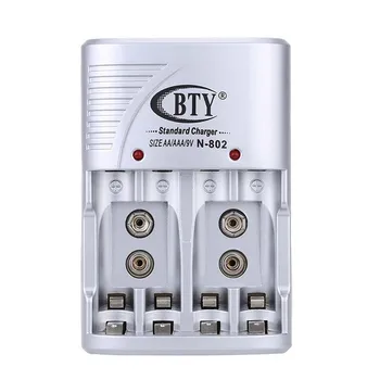 

BTY Rechargeable AA / AAA Battery Charger 14500 10440 Ni-MH / Ni-Cd Fast Charger 4 Slot