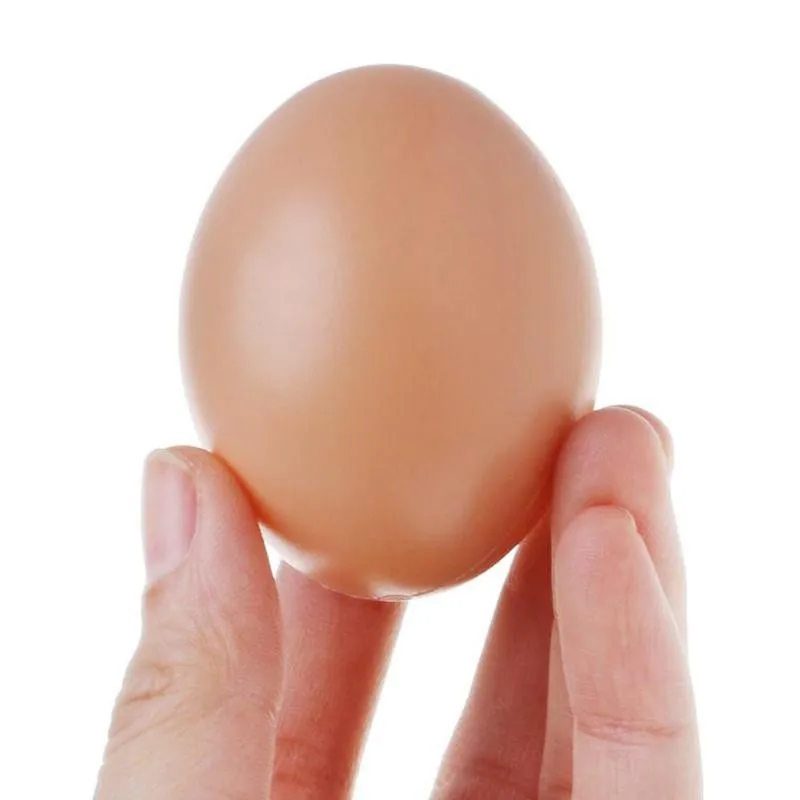 Novelty Simulation Egg Bouncy Ball Fake Rubber Eggs Decoration Realistic Toy Simulation Egg Bouncing Balls Prank Joke Toy 1pcs