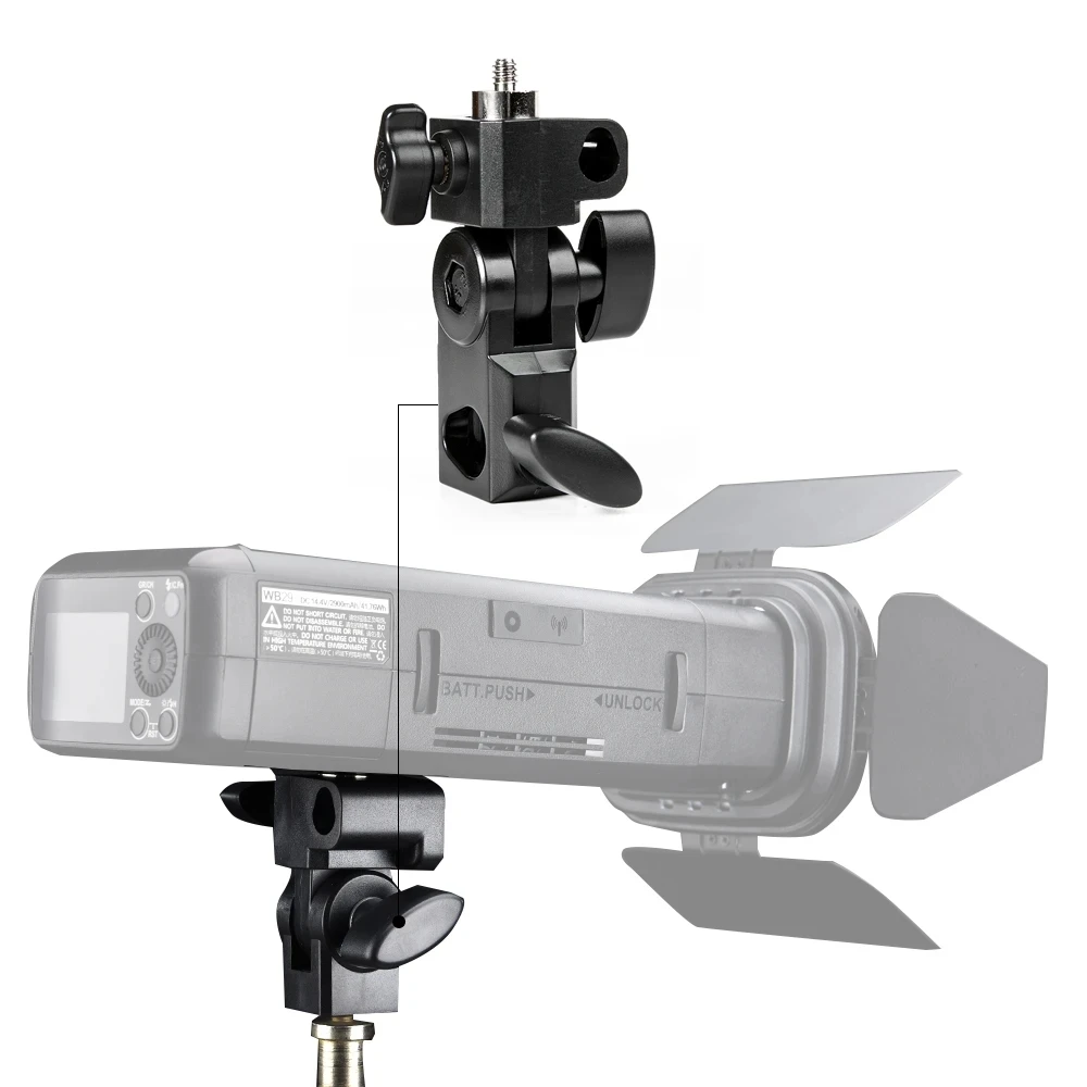 Godox AD-E E Holder with 1/4" Screw On The Top to Hold Godox AD200 Flash Speedlite Camera Accessories