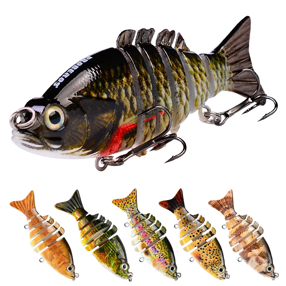 

GOBYGO 1PCS Minnow Fishing Lure Artificial Baits Hard Lures Multi-section Sinking Wobblers Floating Tools Double Hook Swimbait